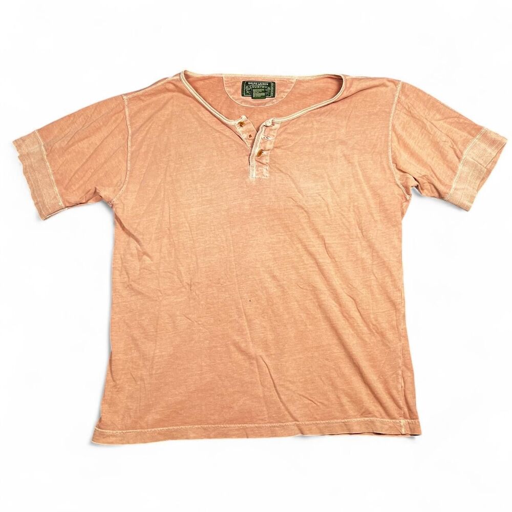 Ralph-lauren Men's Orange and Pink Shirt